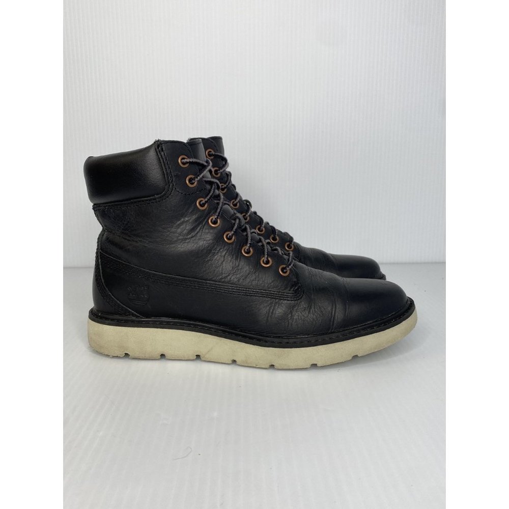 Timberland Kenniston 6-Inch Lace Up Ankle Boots Black leather Women's size 7.5